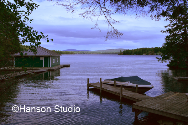 Georges Mills, NH - Boathouse and Boat